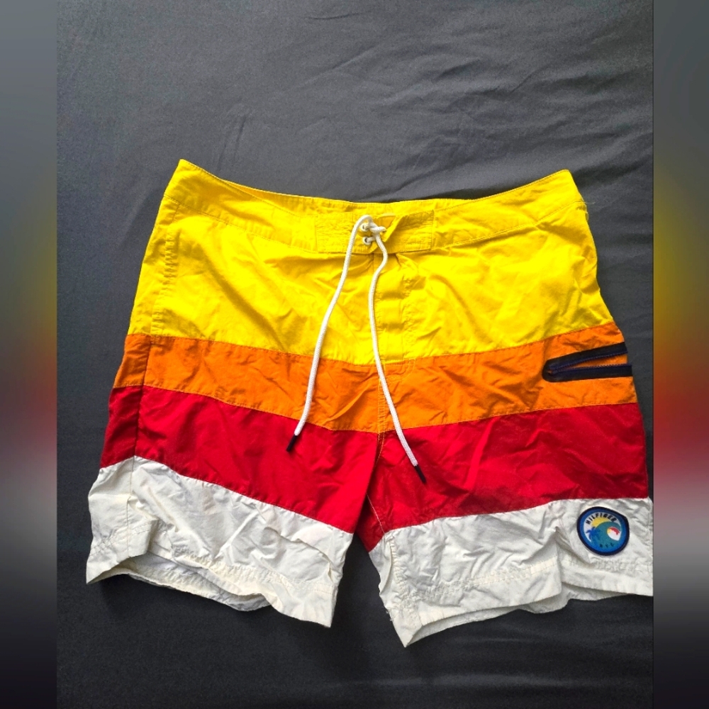 Tommy Hilfiger Colorful Striped Swim Shorts 7" (Excellent Condition)